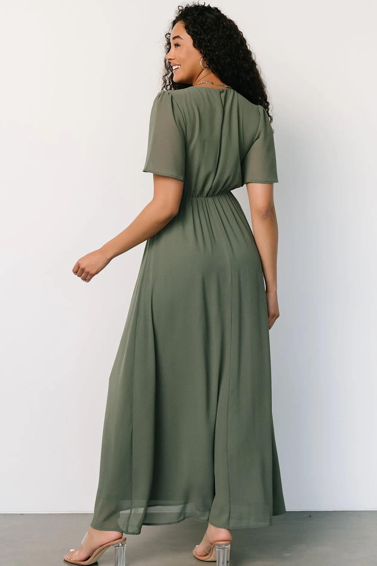 Discount Baltic Born Esti Maxi Dress | Dark Sage DarkSage