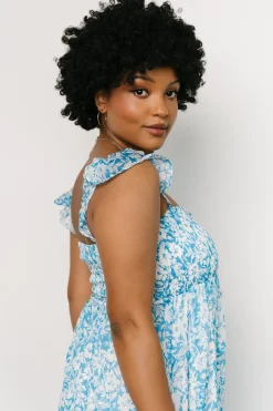 Outlet Baltic Born Evanthe Maxi Dress | Blue + White Floral Blue+WhiteFloral