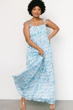 Outlet Baltic Born Evanthe Maxi Dress | Blue + White Floral Blue+WhiteFloral