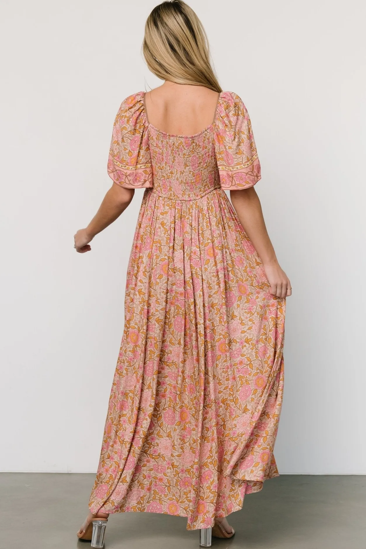 Online Baltic Born Evanthia Maxi Dress | Vintage Blush Print VintageBlushPrint