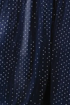 Clearance Baltic Born Fabric Swatch - Grace Sparkle | Navy