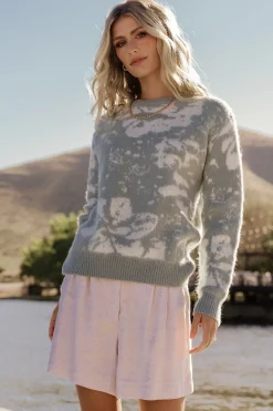 Fashion Baltic Born Fairbanks Sweater | Blue Sage Print BlueSagePrint