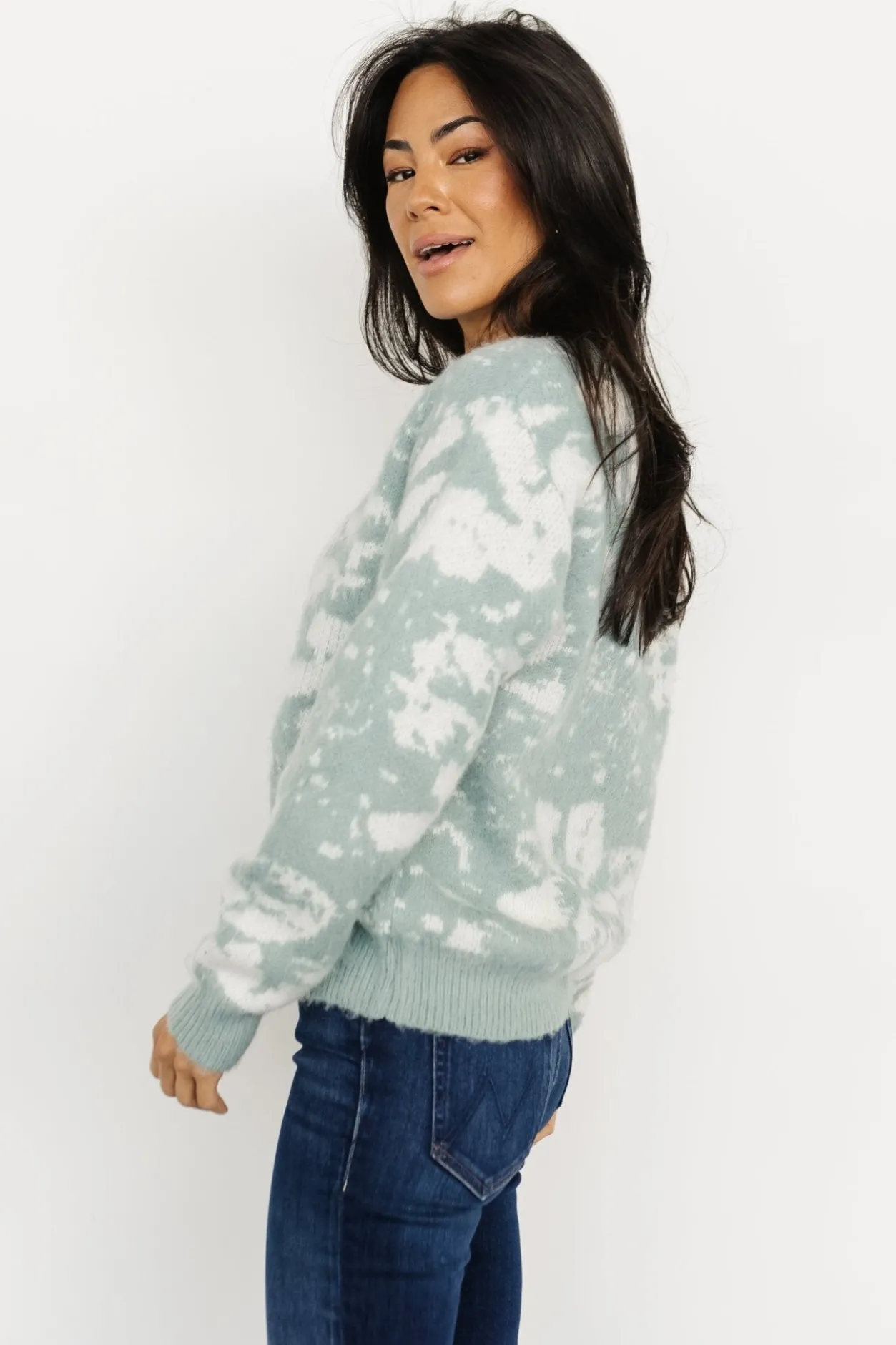 Fashion Baltic Born Fairbanks Sweater | Blue Sage Print BlueSagePrint