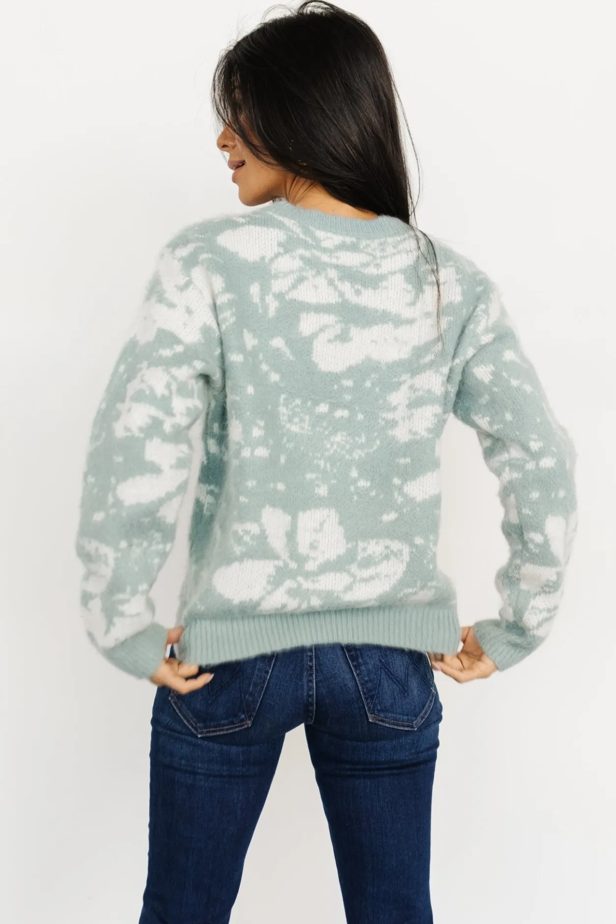 Fashion Baltic Born Fairbanks Sweater | Blue Sage Print BlueSagePrint