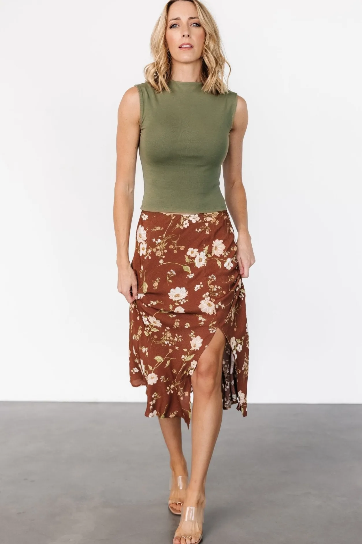 Fashion Baltic Born Fairchild Skirt | Brown Floral BrownFloral