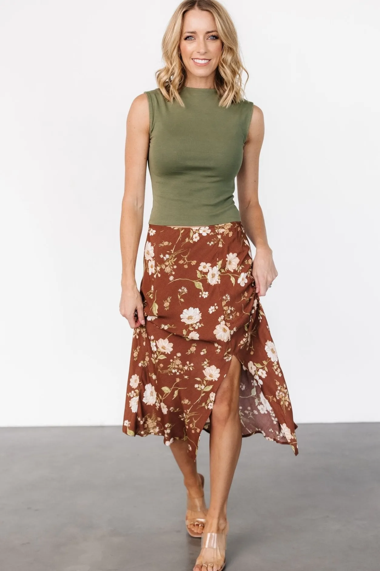 Fashion Baltic Born Fairchild Skirt | Brown Floral BrownFloral