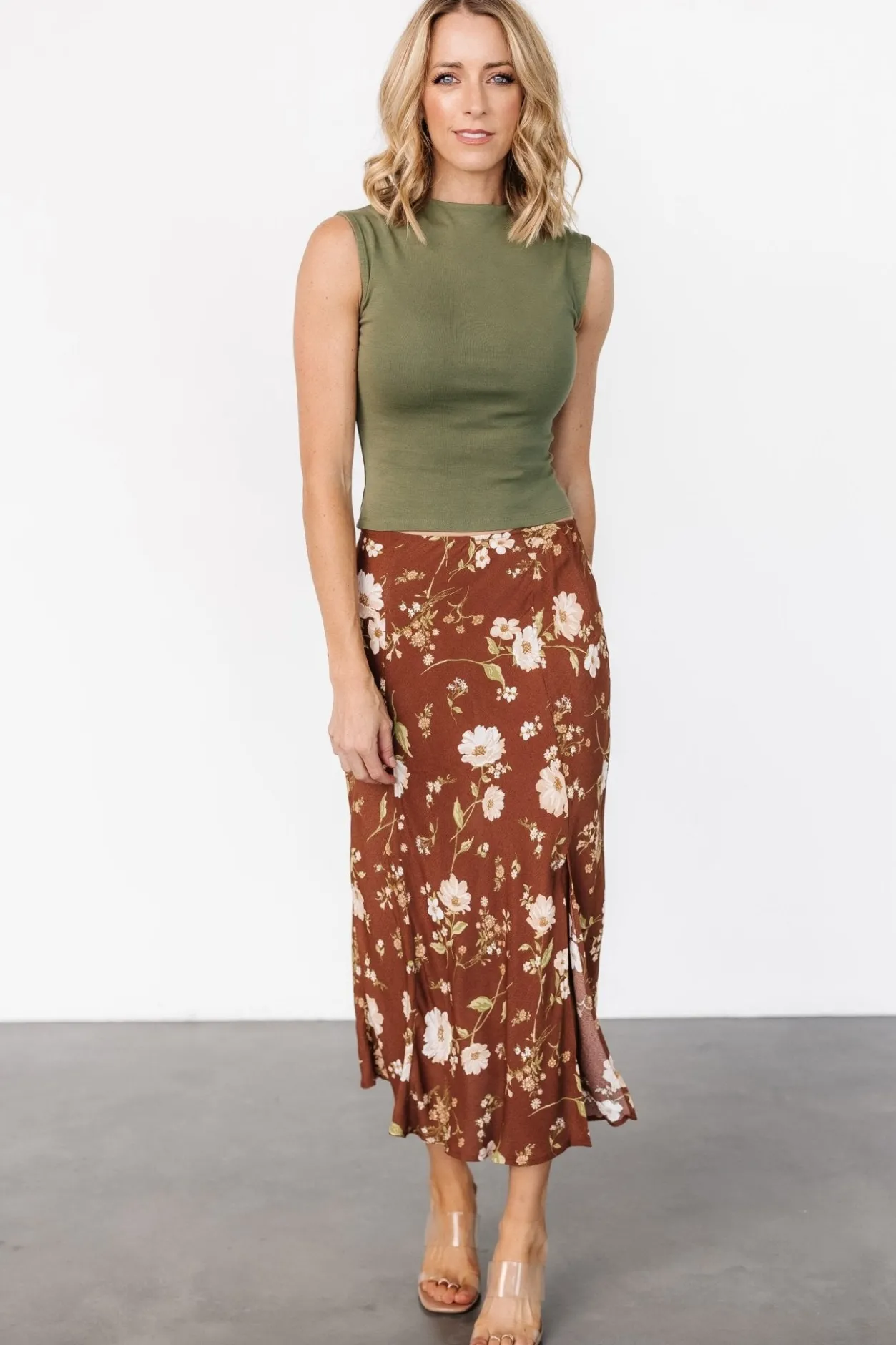 Fashion Baltic Born Fairchild Skirt | Brown Floral BrownFloral