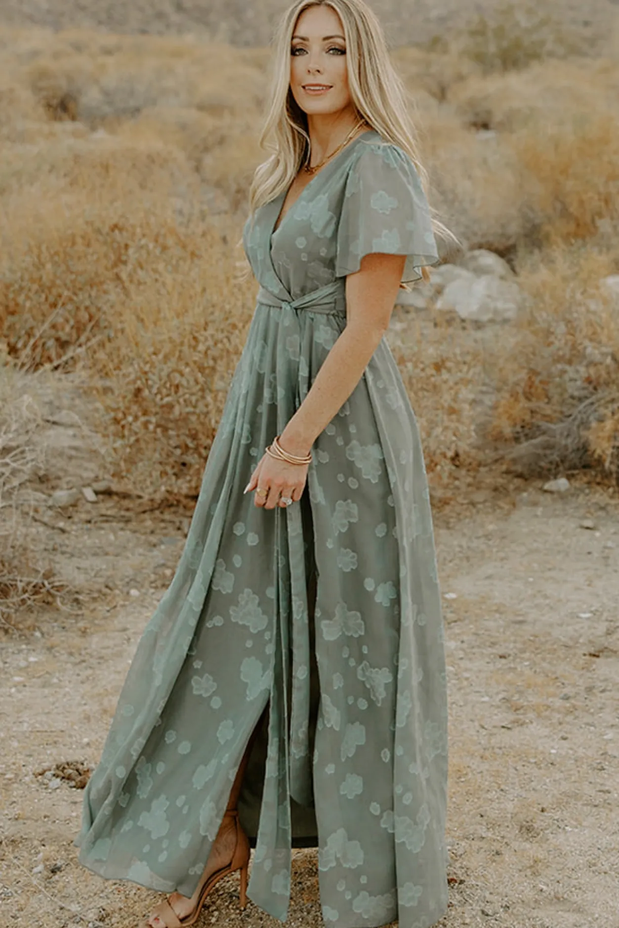 Fashion Baltic Born Faye Maxi Dress | Eucalyptus