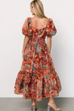 Hot Baltic Born Ferentino Puff Sleeve Dress | Multi