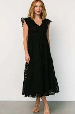 Clearance Baltic Born Ferrara Lace Maxi Dress | Black