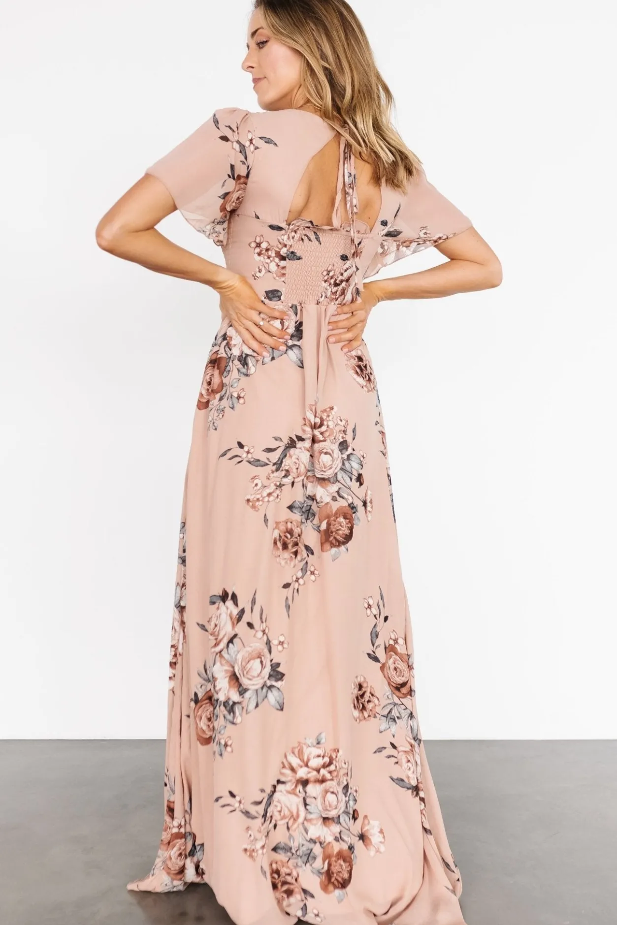 Outlet Baltic Born Fleur Maxi Dress | Nude Floral NudeFloral