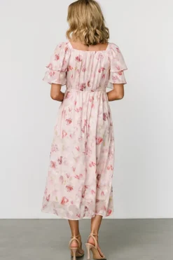 Online Baltic Born Flora Midi Dress | Blush Print BlushPrint
