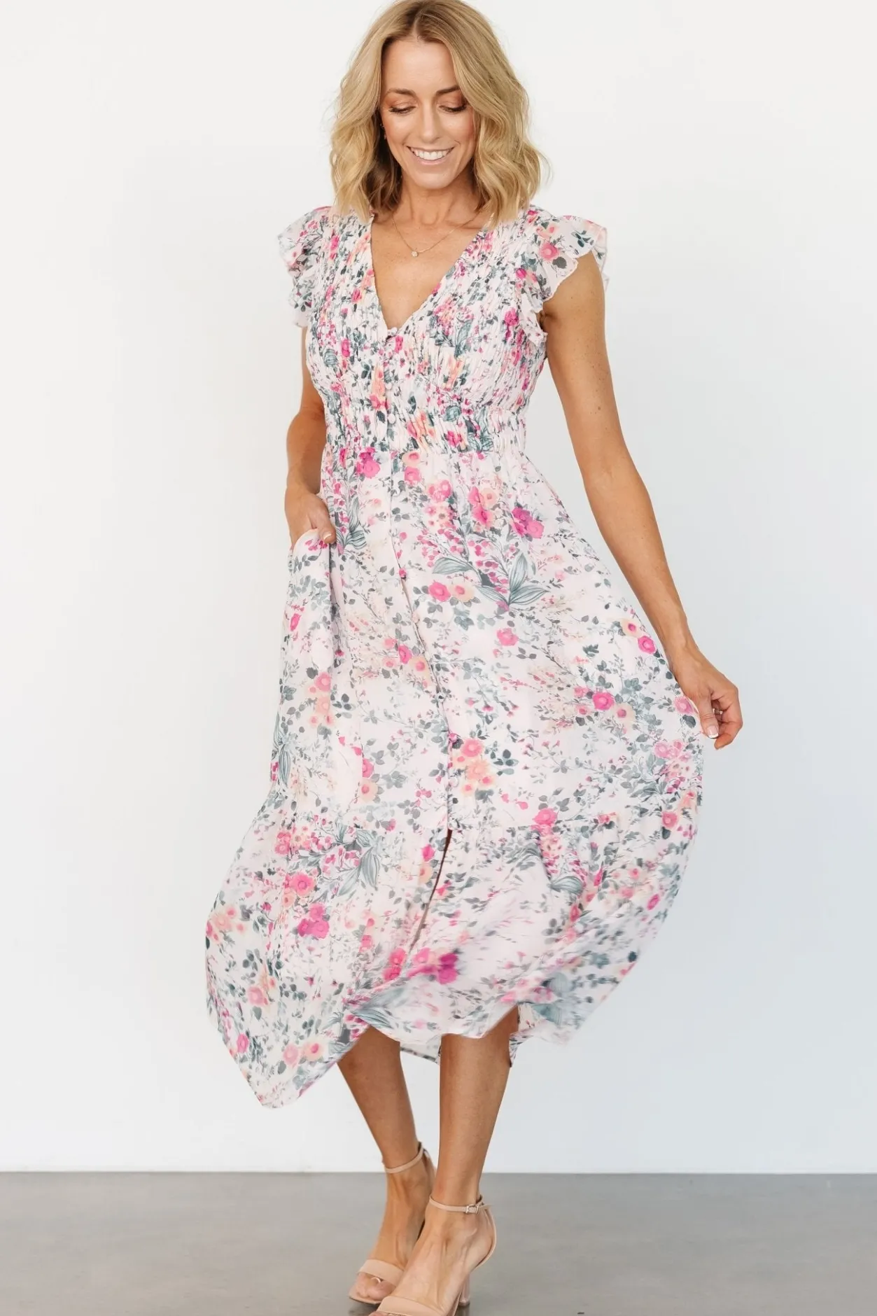 Best Baltic Born Florencia Dress | Blush + Sage Blush+Sage