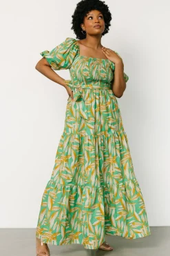 Online Baltic Born Forsythe Smocked Maxi Dress | Green Print GreenPrint