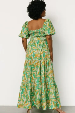 Online Baltic Born Forsythe Smocked Maxi Dress | Green Print GreenPrint