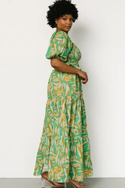 Online Baltic Born Forsythe Smocked Maxi Dress | Green Print GreenPrint
