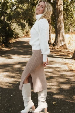Clearance Baltic Born Frannie Knit Turtleneck Sweater | Cream