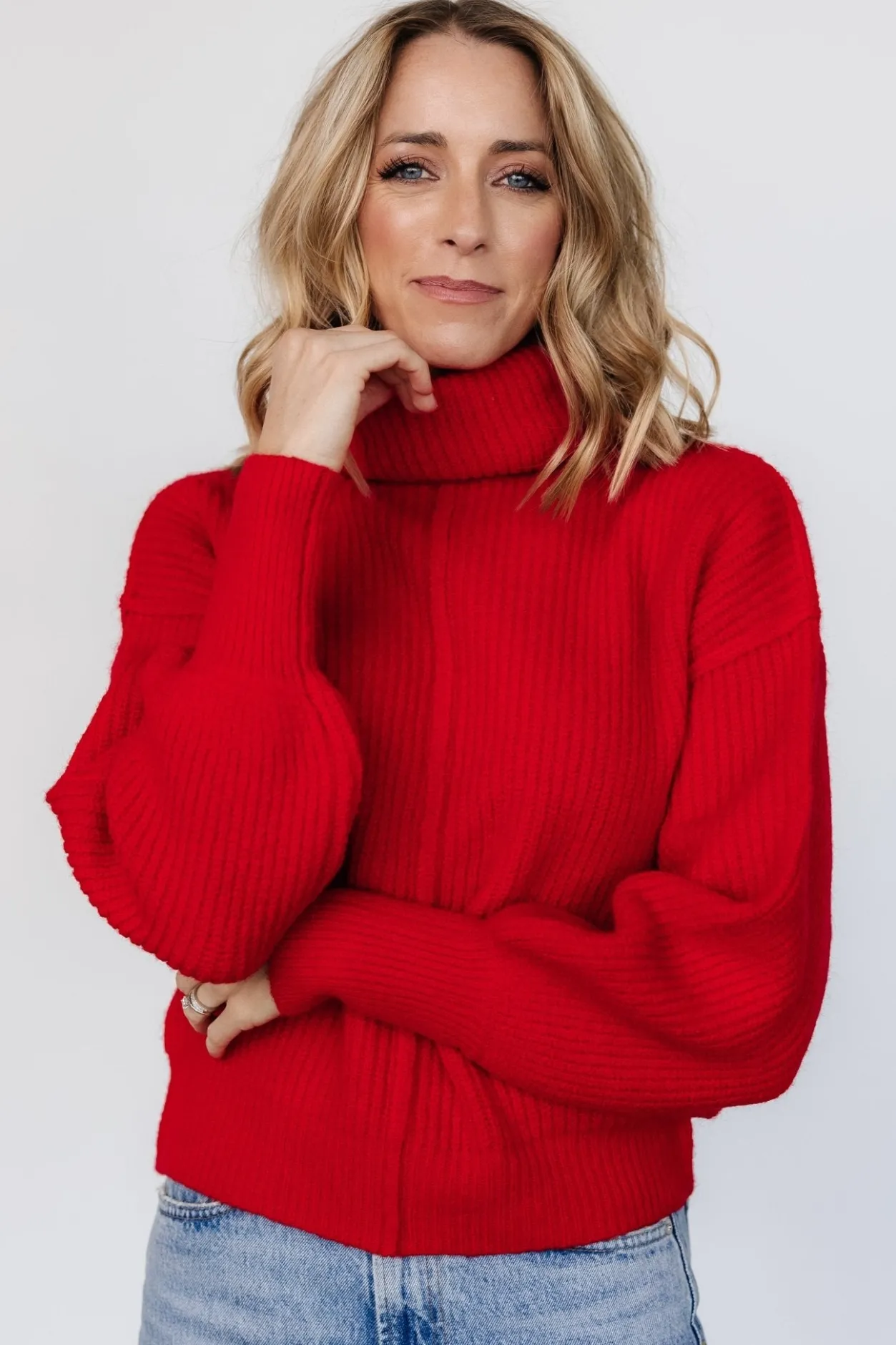 Online Baltic Born Frannie Knit Turtleneck Sweater | Red