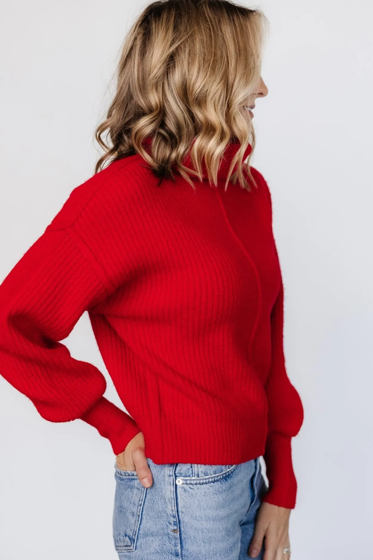 Online Baltic Born Frannie Knit Turtleneck Sweater | Red