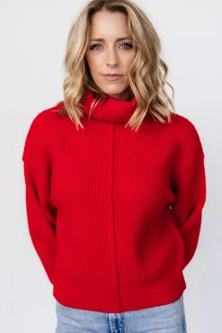 Online Baltic Born Frannie Knit Turtleneck Sweater | Red