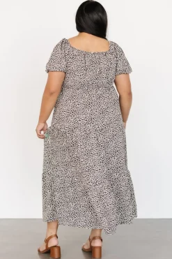 Discount Baltic Born Gables Puff Sleeve Maxi Dress | Black Multi BlackMulti