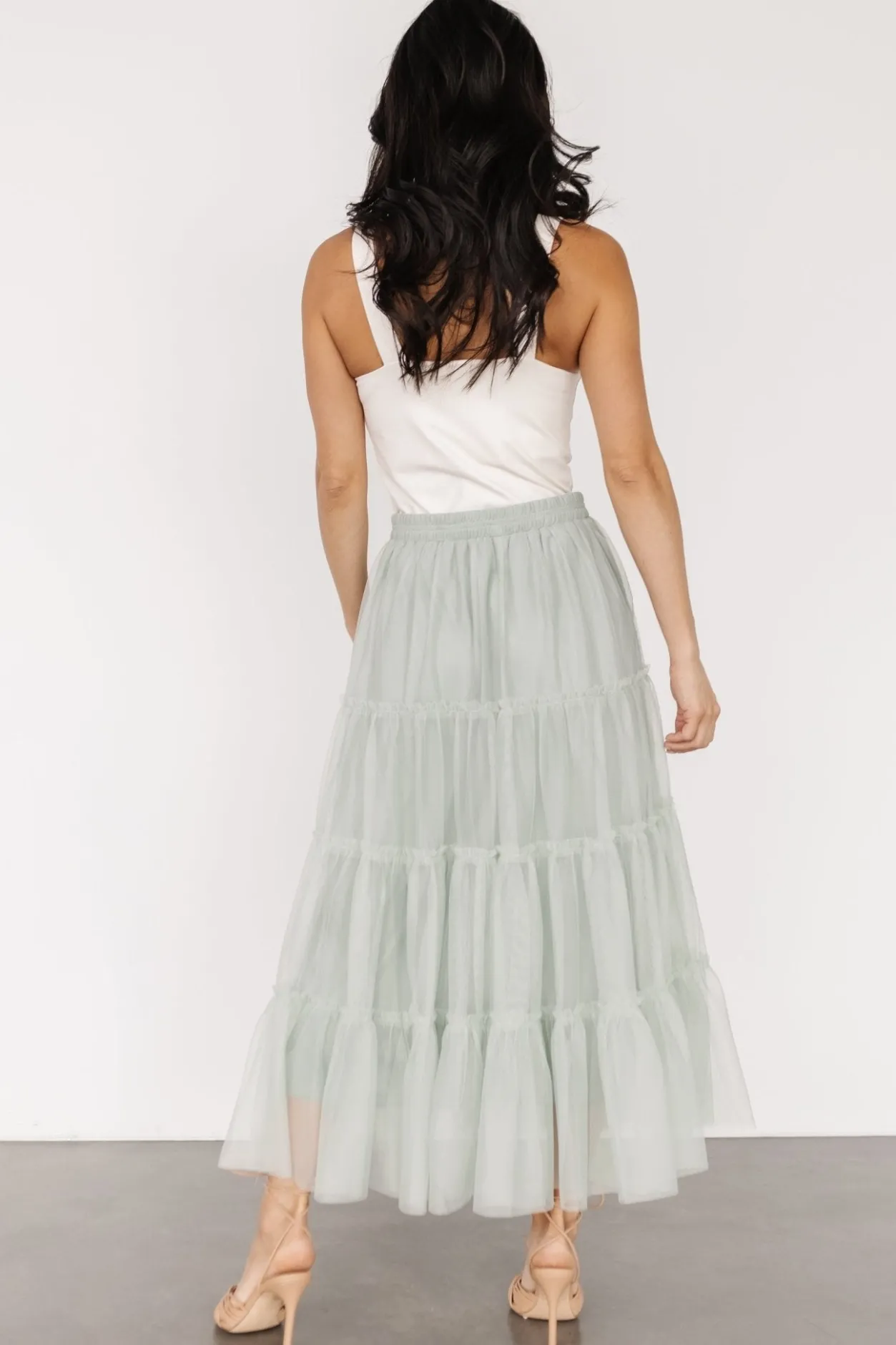 Best Baltic Born Galena Tulle Skirt | Light Sage LightSage