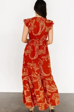 Discount Baltic Born Ginger Button Down Maxi Dress | Rust + Ivory Rust+Ivory