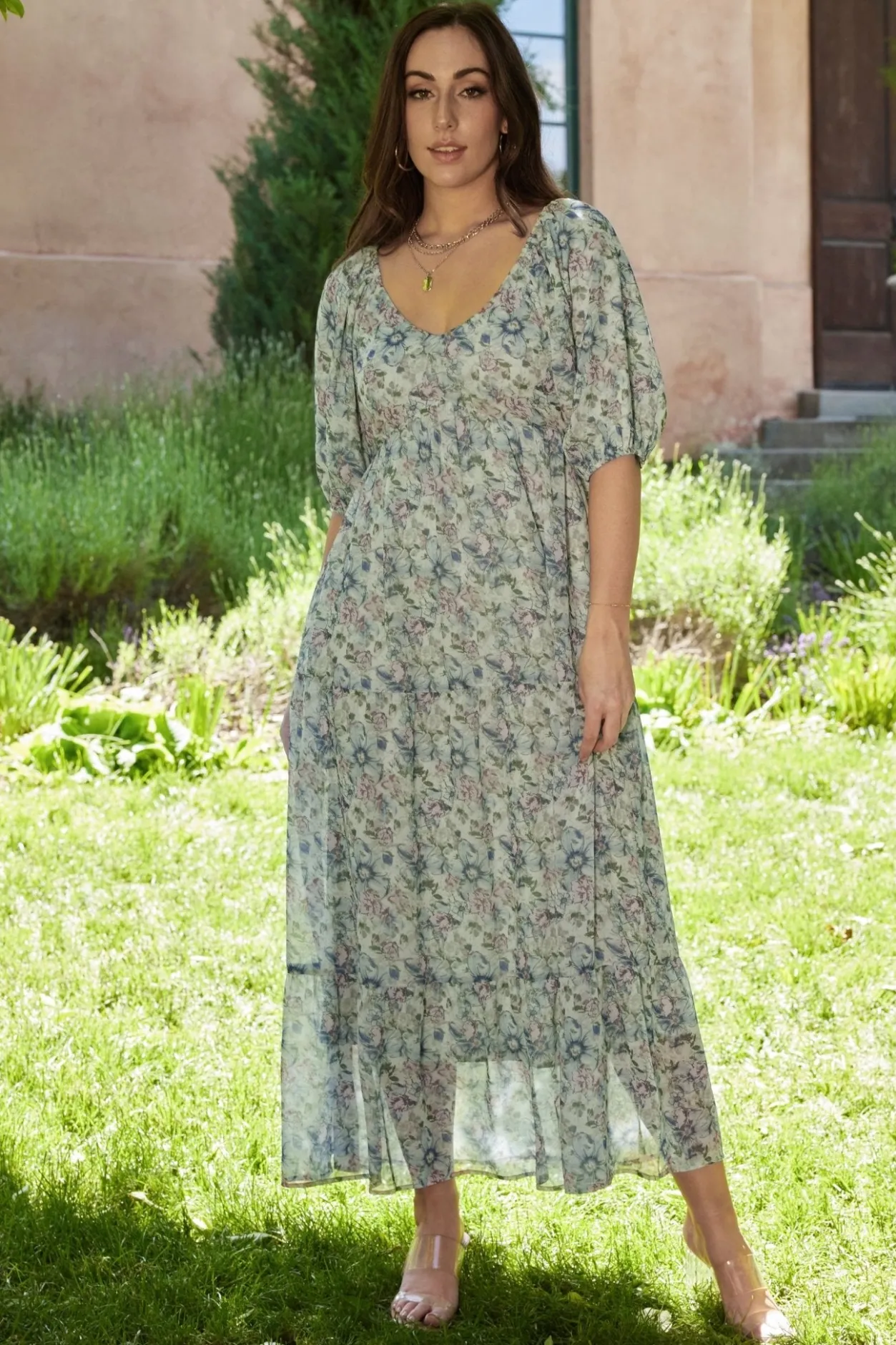 Sale Baltic Born Ginny Maxi Dress | Light Green Floral LightGreenFloral