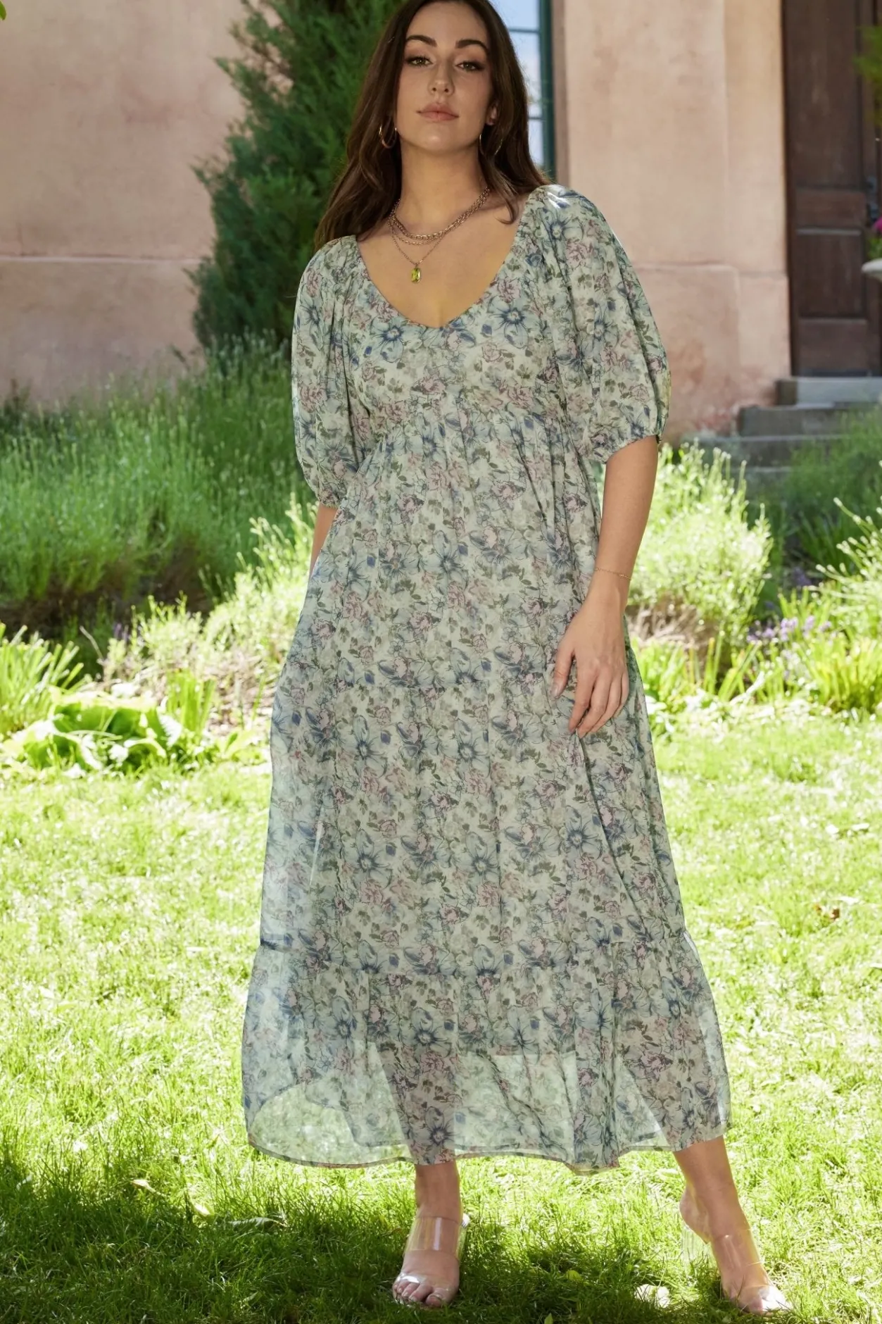 Sale Baltic Born Ginny Maxi Dress | Light Green Floral LightGreenFloral