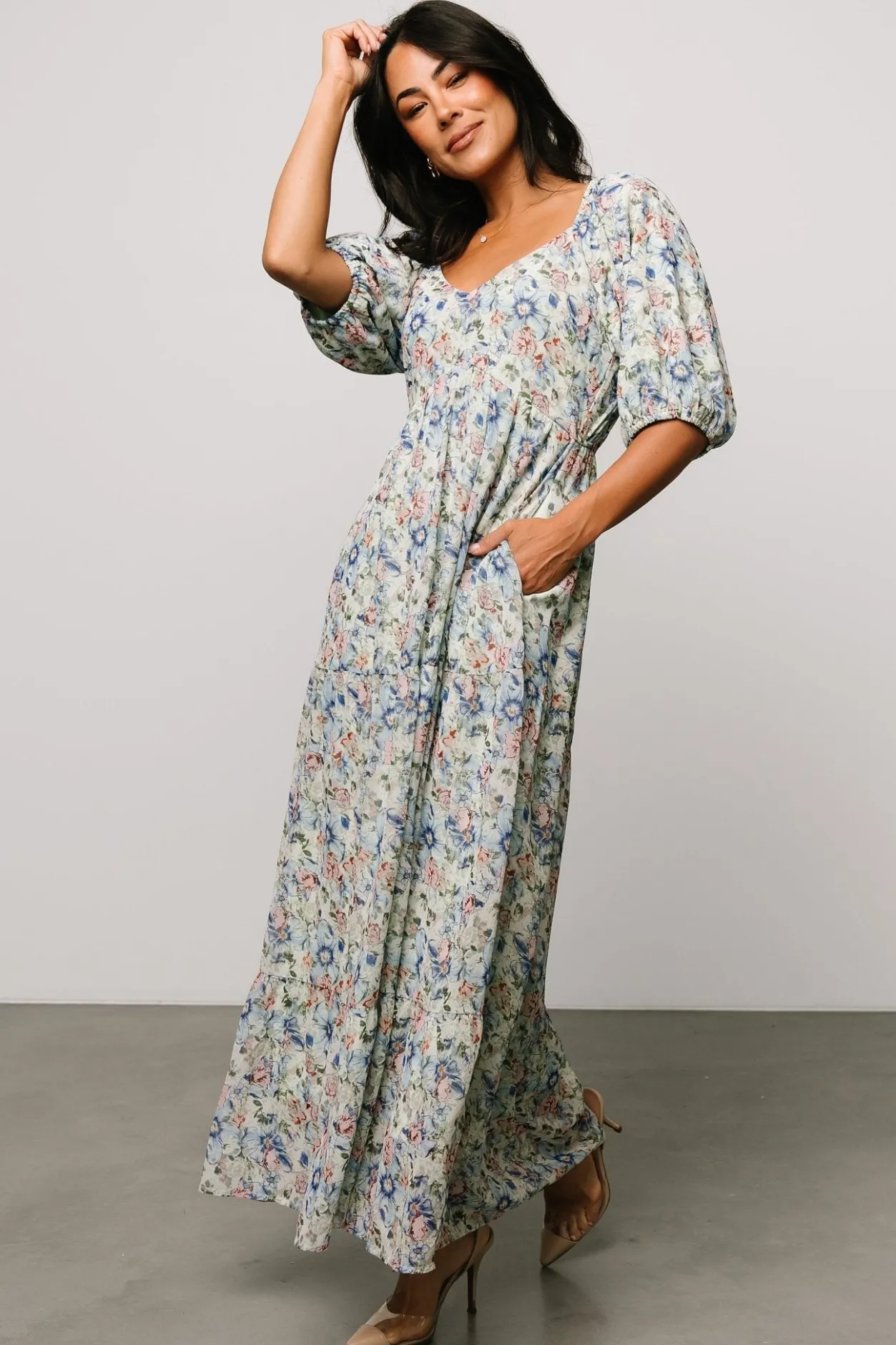 Sale Baltic Born Ginny Maxi Dress | Light Green Floral LightGreenFloral