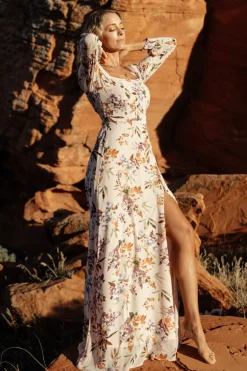 Fashion Baltic Born Giselle Maxi Dress | Blush Multi Floral BlushMultiFloral