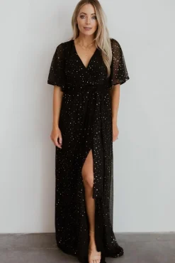 Clearance Baltic Born Grace Sparkle Gown | Black