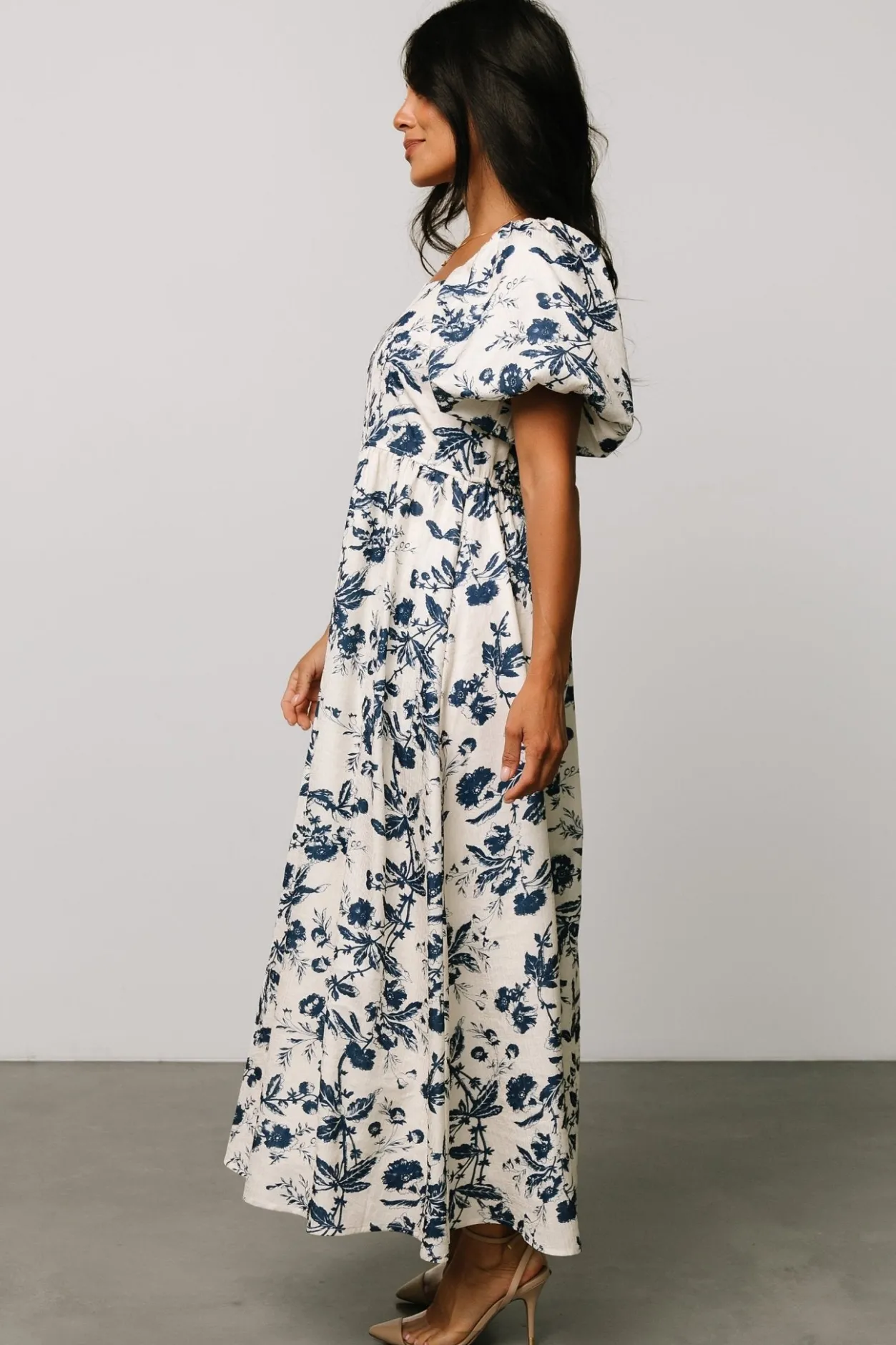 Online Baltic Born Graceland Maxi Dress | Cream + Navy Floral Cream+NavyFloral