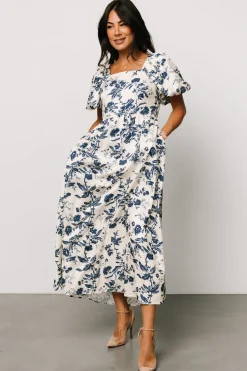 Online Baltic Born Graceland Maxi Dress | Cream + Navy Floral Cream+NavyFloral