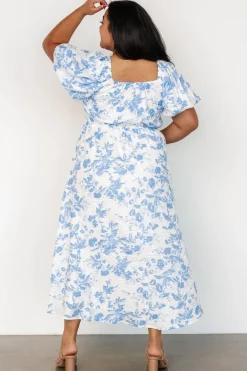 Outlet Baltic Born Graceland Maxi Dress | White + Blue Floral White+BlueFloral