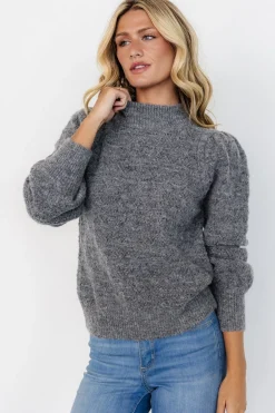 New Baltic Born Grayson Sweater | Charcoal