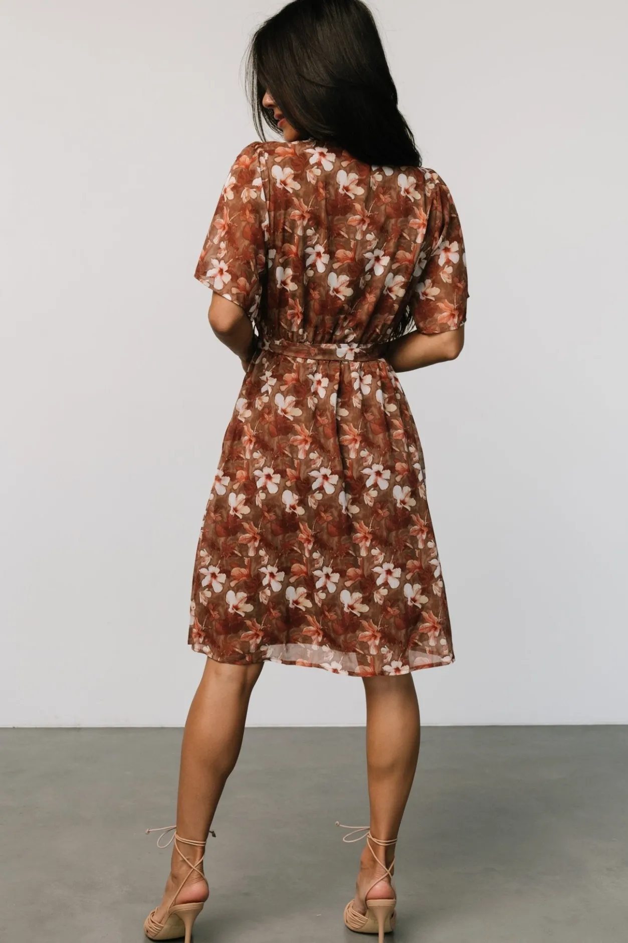Sale Baltic Born Hailey Short Dress | Rust Floral RustFloral