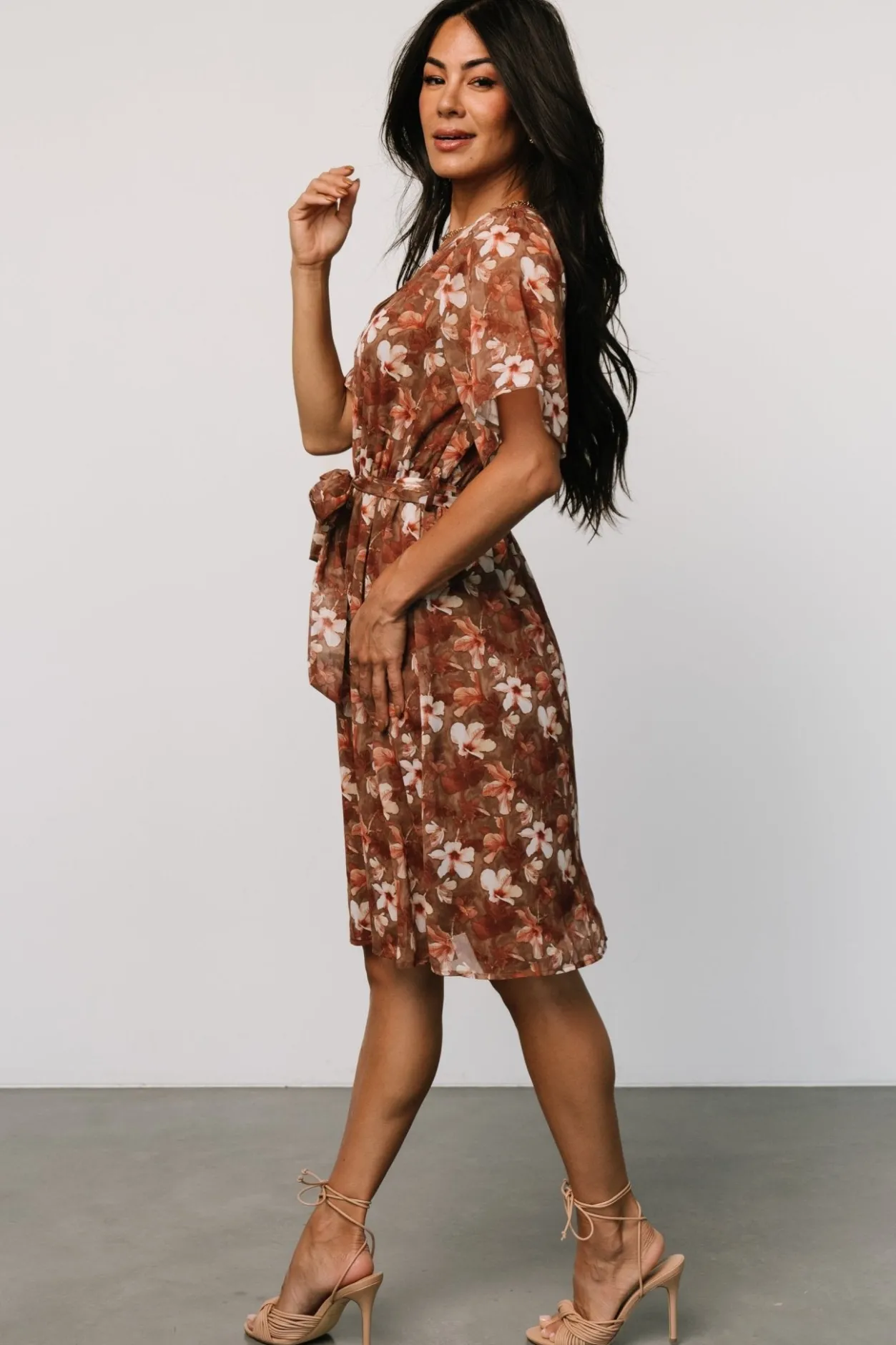 Sale Baltic Born Hailey Short Dress | Rust Floral RustFloral