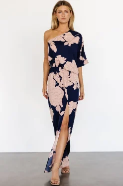 New Baltic Born Halston Maxi Dress | Navy + Blush Navy+Blush