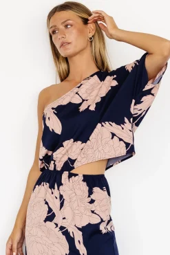 New Baltic Born Halston Maxi Dress | Navy + Blush Navy+Blush