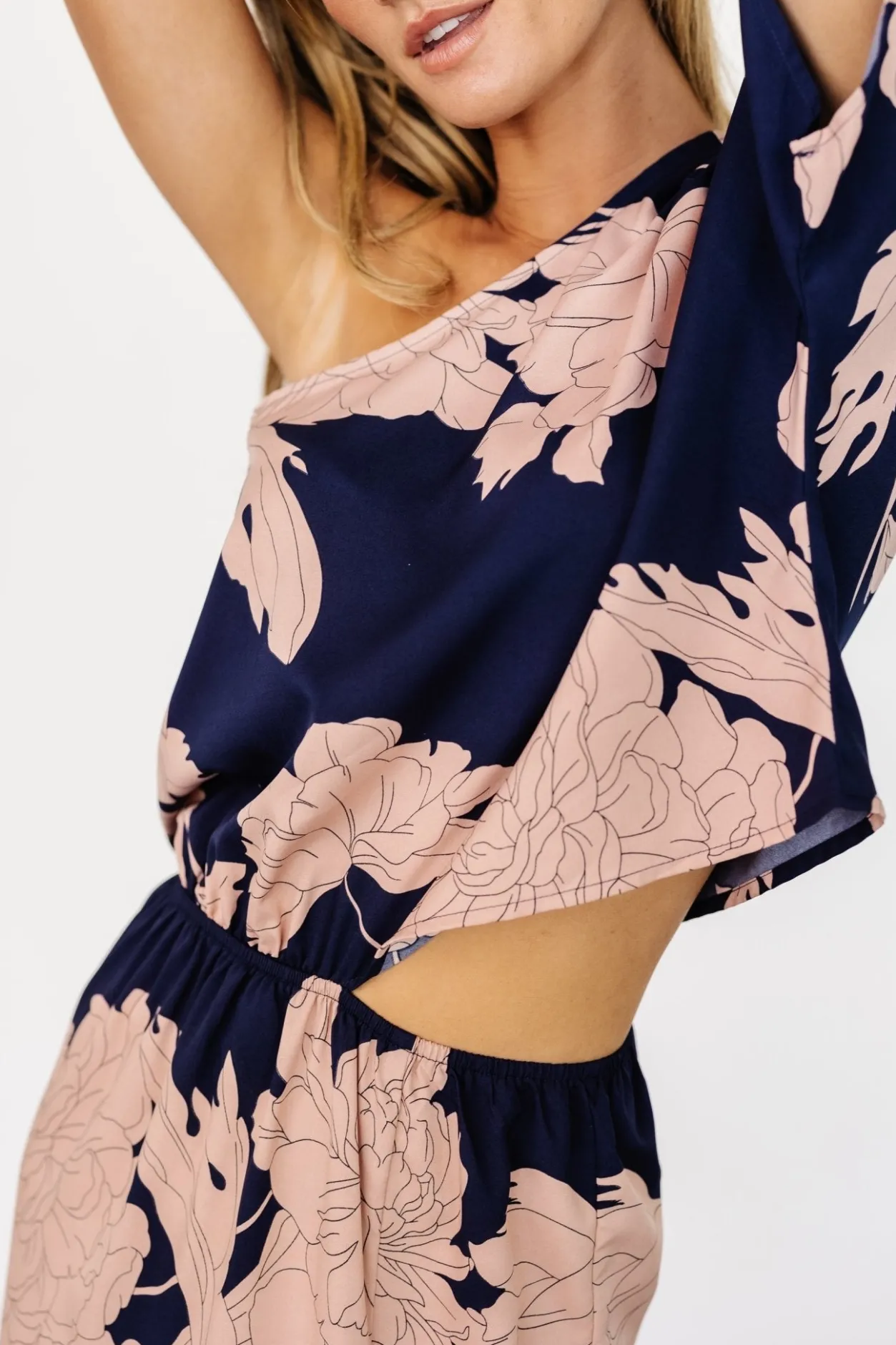 New Baltic Born Halston Maxi Dress | Navy + Blush Navy+Blush