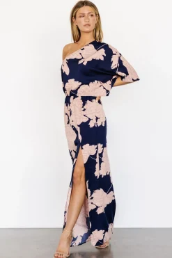 New Baltic Born Halston Maxi Dress | Navy + Blush Navy+Blush