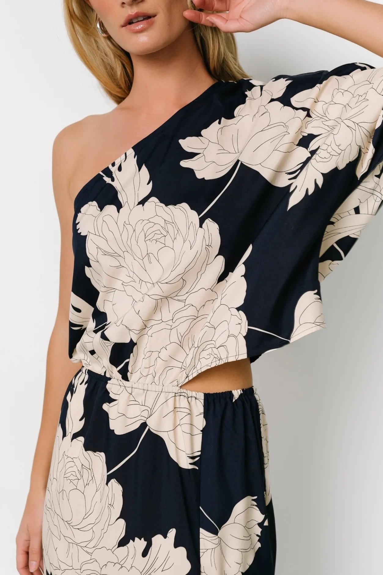 Sale Baltic Born Halston Maxi Dress | Navy + Cream Navy+Cream