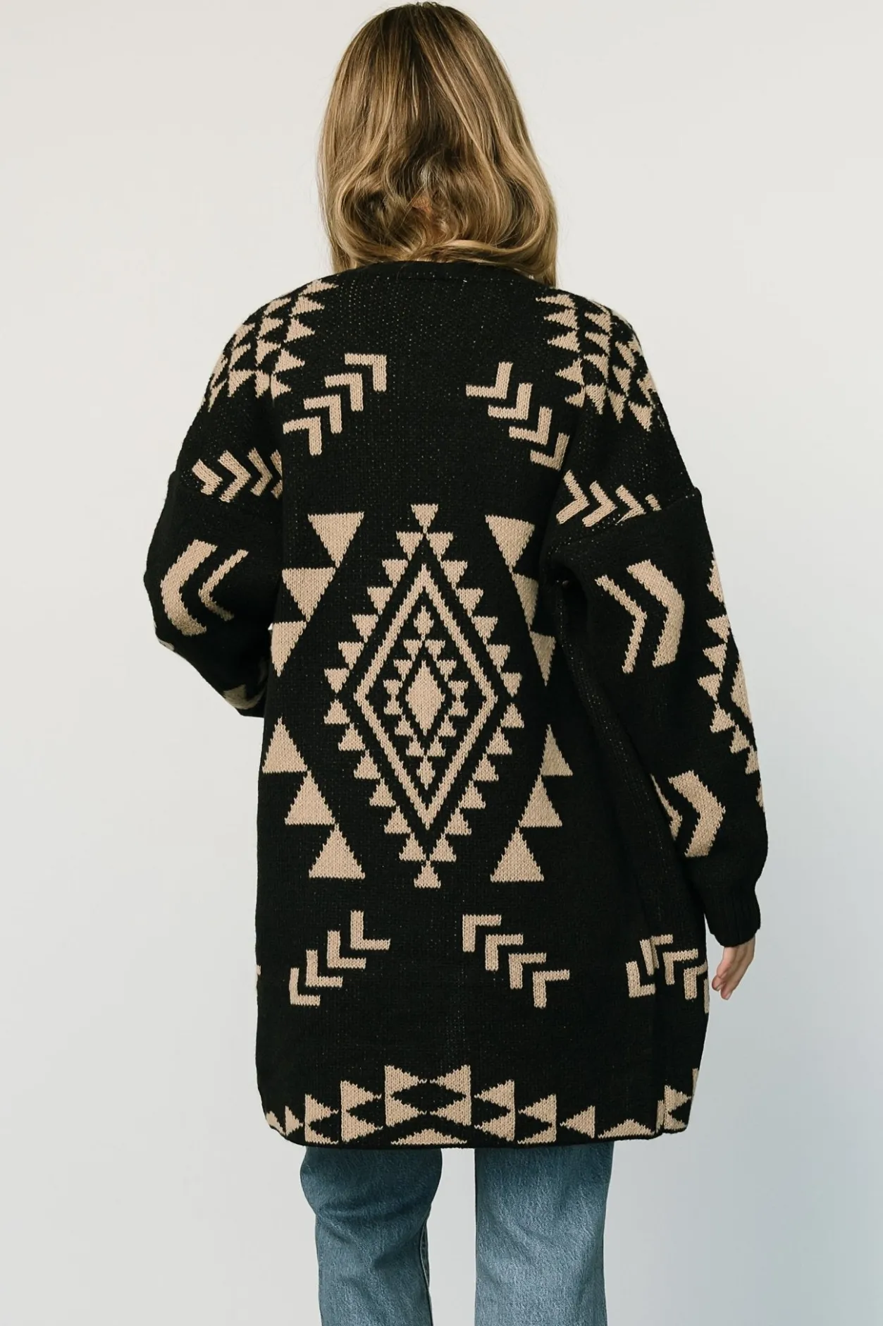 Best Baltic Born Hays Oversized Cardigan | Black + Tan Black+Tan