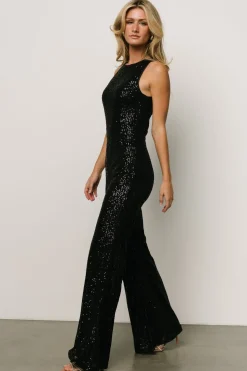 Clearance Baltic Born Hillary Sequin Jumpsuit | Black