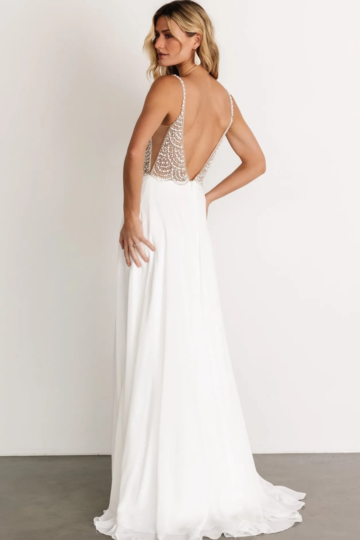 Hot Baltic Born Honor Beaded Bridal Gown | Off White OffWhite