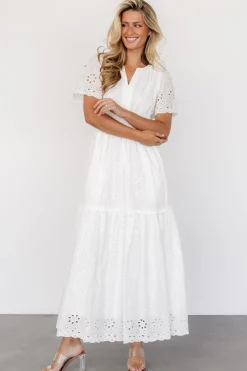 Fashion Baltic Born Hyacinth Eyelet Maxi Dress | Off White OffWhite