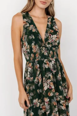 Discount Baltic Born Imogen Maxi Dress | Deep Green Multi DeepGreenMulti