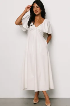 Discount Baltic Born Indie Back Tie Dress | Off White OffWhite