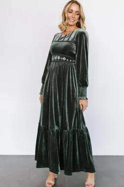 Best Baltic Born Ingrid Velvet Maxi Dress | Eucalyptus